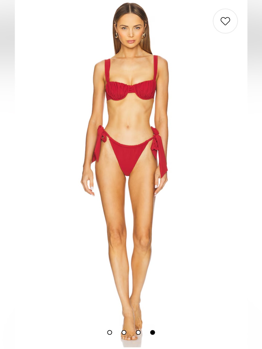 Faithfull Emily bikini top/ costa bikini bottoms (set) GARNET